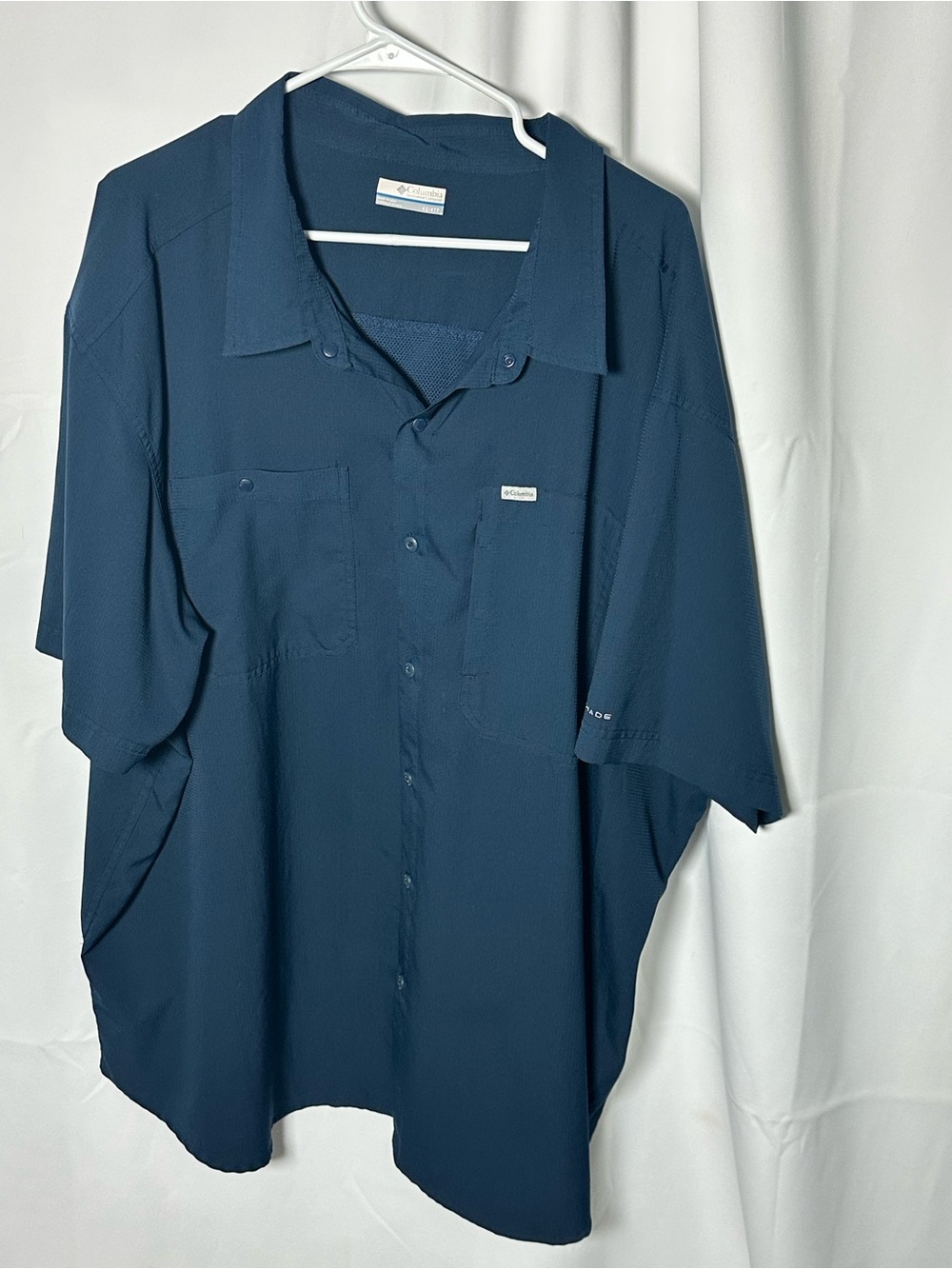 Columbia Men’s Short Sleeve Performance Shirt - Navy 4x